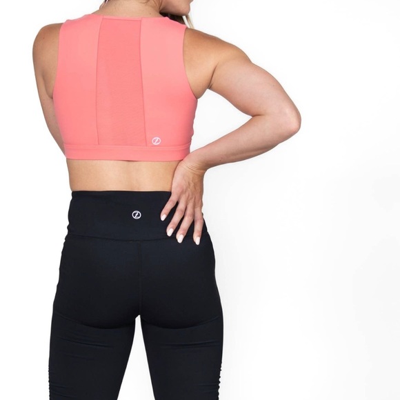 New Sport Bra w/Power Mesh Sz XS-XXL - Picture 2 of 3